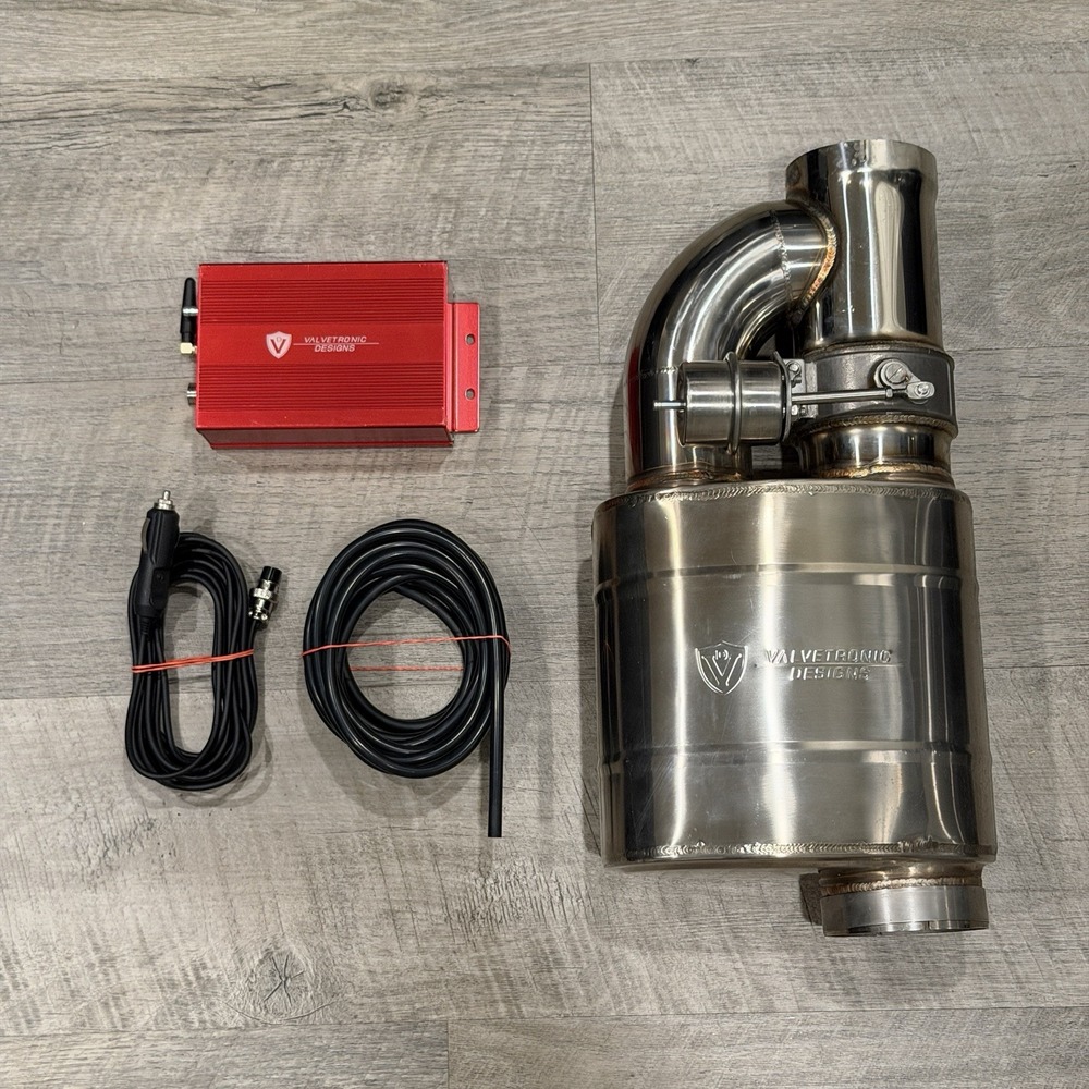 Valvetronic Designs 3.5" Single Inlet/Outlet Valved Muffler Kit *No Remote*